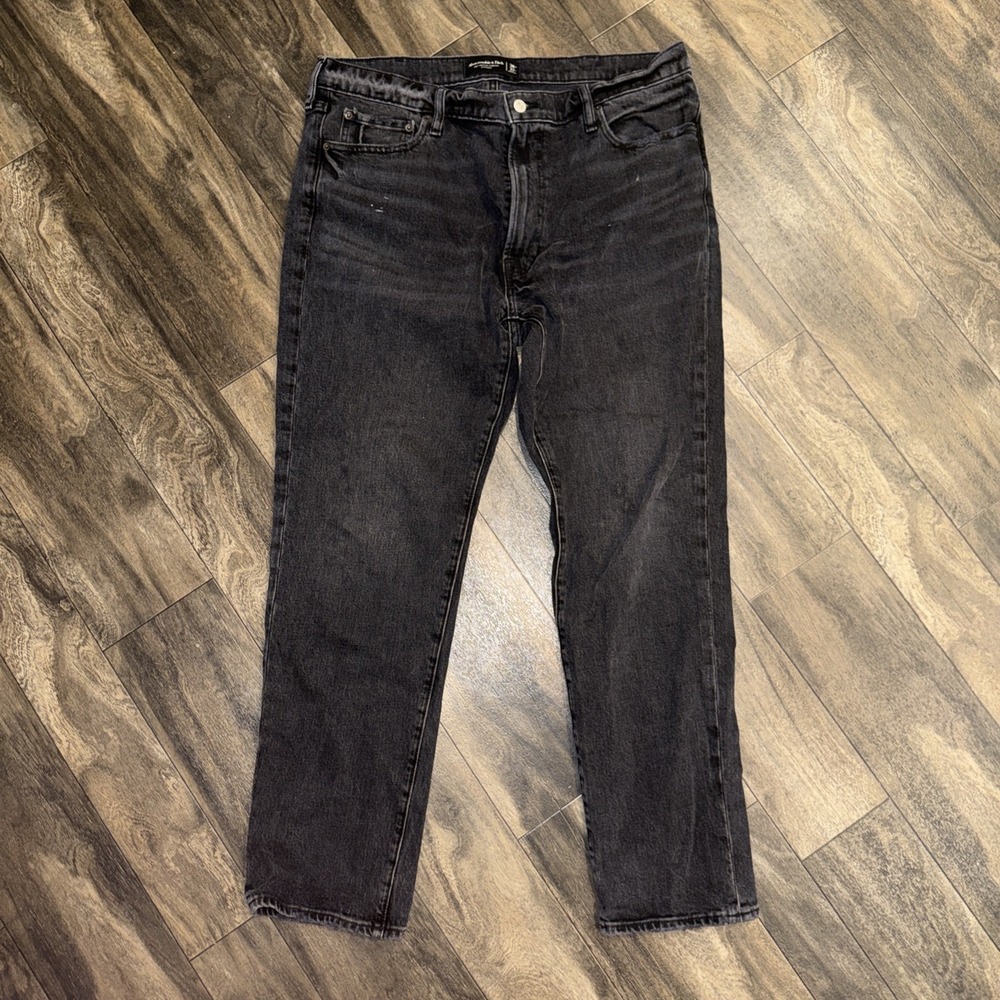 Abercrombie & Fitch Dark Wash Denim Jeans Vintage Stretch Straight Men's 38x32